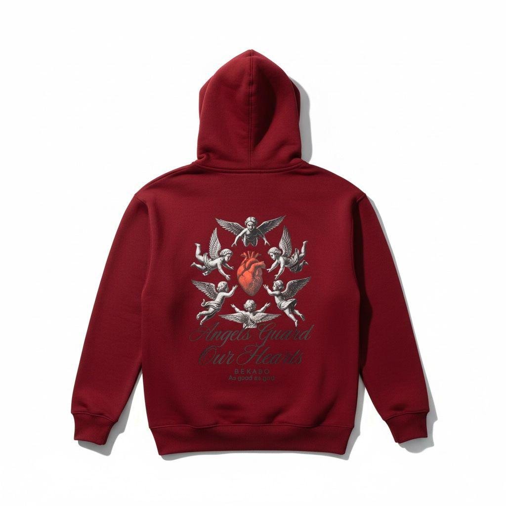 Burgundy Angels Guard Hoodie